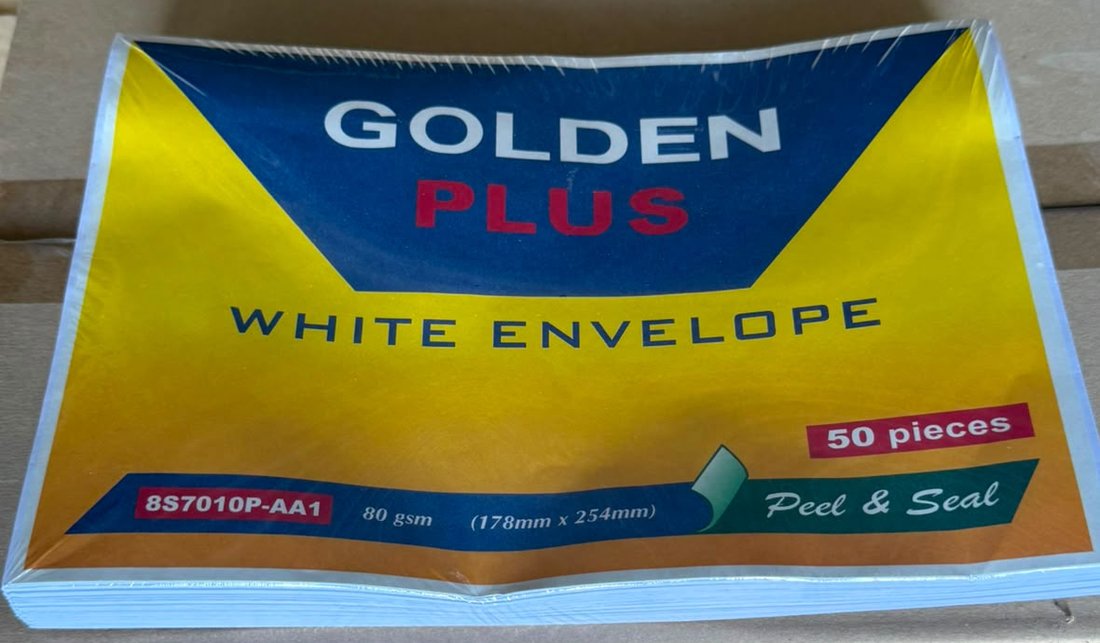 ظرف Golden Plus أبيض قياس A5